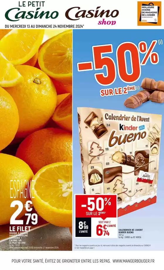 Catalogue Casino Shop à Pessac | -50% Sur Le 2ème | 13/11/2024 - 24/11/2024