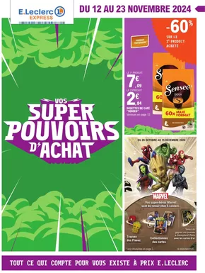 Promos de Supermarchés à Sézanne | Super Pouvoirs Dachat sur E.Leclerc Express | 12/11/2024 - 23/11/2024