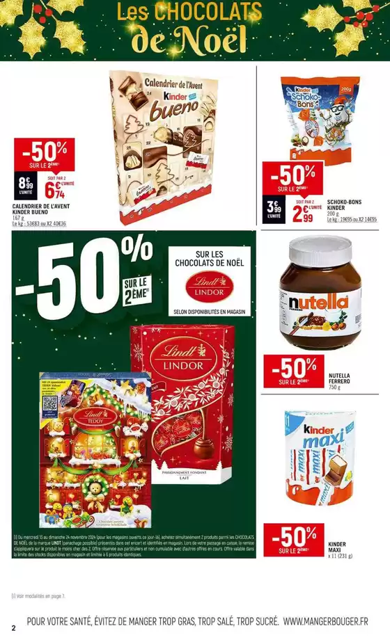 Catalogue Spar Supermarché | SPAR ICI LES PROMOS GOURMANDES -50 % | 11/11/2024 - 24/11/2024