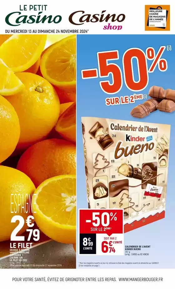 Catalogue Petit Casino à Beaufort (Savoie) | -50% sur le 2ème | 11/11/2024 - 24/11/2024