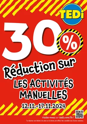 Catalogue TEDi | 30% Réduction sur les activités manualles | 12/11/2024 - 17/11/2024