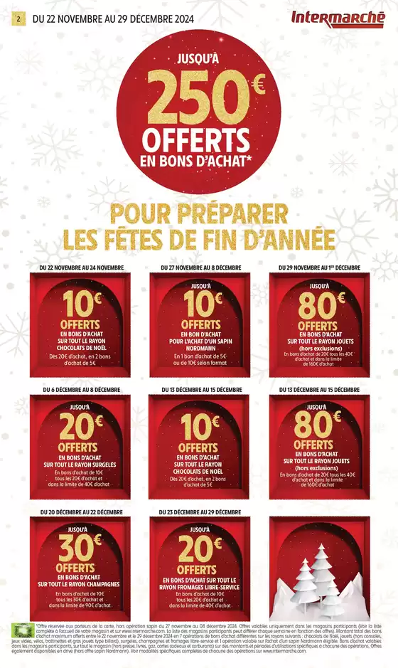 Catalogue Intermarché Express à Paris | GEN NOVEMBRE 3 JUSQU’À 250€ OFFERTS EN BONS D’ACHAT* | 19/11/2024 - 01/12/2024