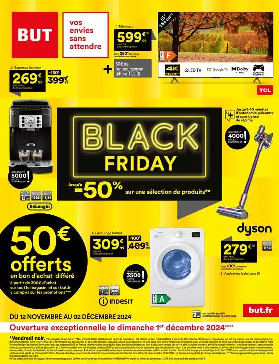 Catalogue BUT à Brest | Black Friday | 12/11/2024 - 02/12/2024