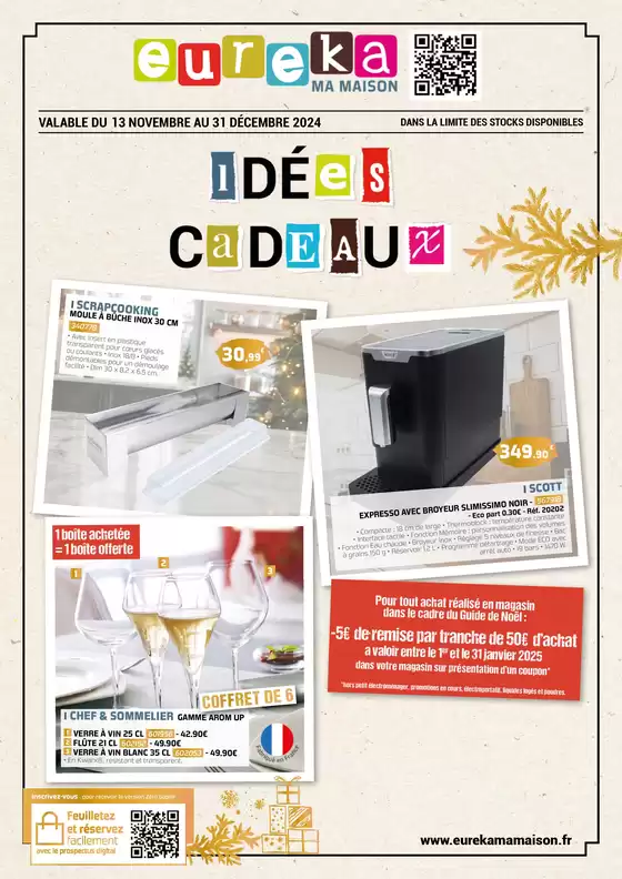 Catalogue Eureka Ma Maison à Nîmes | Idées Cadeaux | 13/11/2024 - 31/12/2024