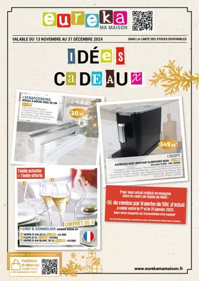 Promos de Meubles et Décoration à Angers | Idées Cadeaux sur Eureka Ma Maison | 13/11/2024 - 31/12/2024