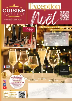 Promos de Meubles et Décoration à Annemasse | Exception Noël sur Cuisine Plaisir | 13/11/2024 - 31/12/2024