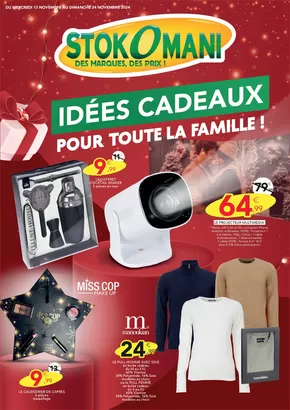 Promos de Bazar et Déstockage | Idées cadeaux pour toute la famille sur Stokomani | 13/11/2024 - 24/11/2024