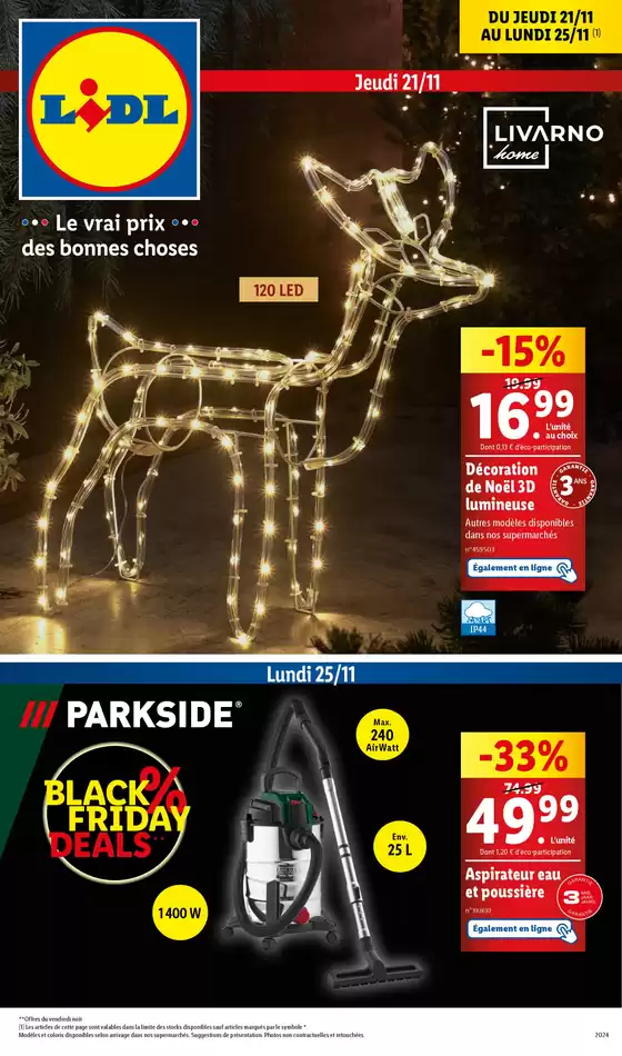 Catalogue Lidl à Vouziers | Plongez dans l'esprit des fêtes de fin d'année avec notre collection de vêtements de Noël | 21/11/2024 - 25/11/2024