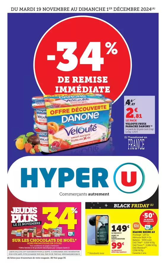 Catalogue Hyper U à Reims | Catalogue HYPER U | 19/11/2024 - 01/12/2024