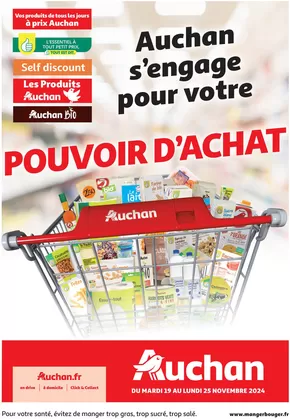 Catalogue Auchan Hypermarché | Auchan s'engage pour votre Pouvoir D'achat | 19/11/2024 - 25/11/2024