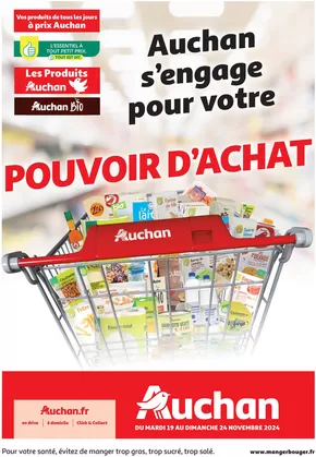 Catalogue Auchan Hypermarché | Auchan s'engage pour votre Pouvoir D'achat .. | 19/11/2024 - 24/11/2024