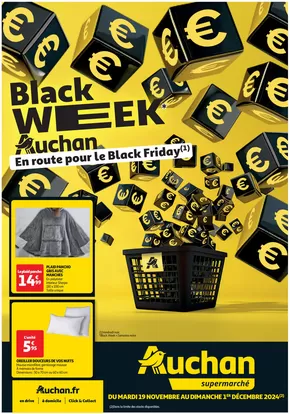 Promos de Supermarchés à Le Lavandou | Black Week En route pour le Black Friday. sur Auchan Supermarché | 19/11/2024 - 01/12/2024