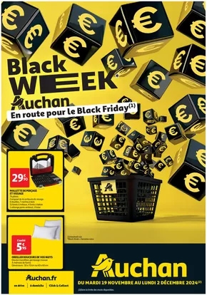 Catalogue Auchan Hypermarché | Black Week En route pour le Black Friday. | 19/11/2024 - 02/12/2024