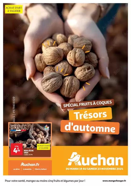 Catalogue Auchan Supermarché à Coignières | Trésors d'automne | 19/11/2024 - 23/11/2024