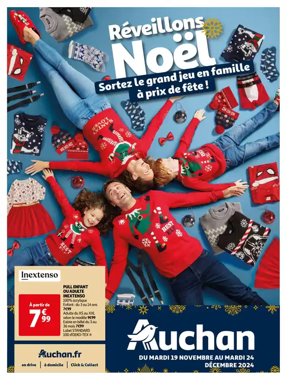 Catalogue Auchan Hypermarché à Caluire-et-Cuire | Sortez le grand jeu en famille à prix de fête ! | 19/11/2024 - 24/12/2024