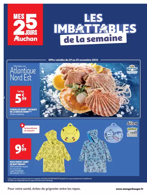 Catalogue Auchan Supermarché à Saint-Jean-de-Maurienne | Mes 25 jours Auchan, encore des promos dans mon super ! | 19/11/2024 - 24/11/2024