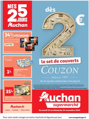 Catalogue Auchan Supermarché à Marseille | Mes 25 jours Auchan, encore des promos dans mon super ! | 19/11/2024 - 24/11/2024