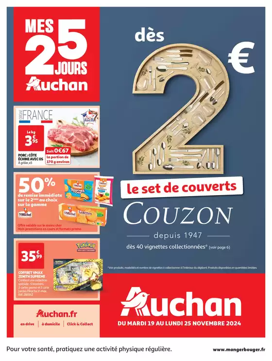 Catalogue Auchan Hypermarché à Pessac | Mes 25 jours Auchan, et encore plus de promos ! | 19/11/2024 - 25/11/2024