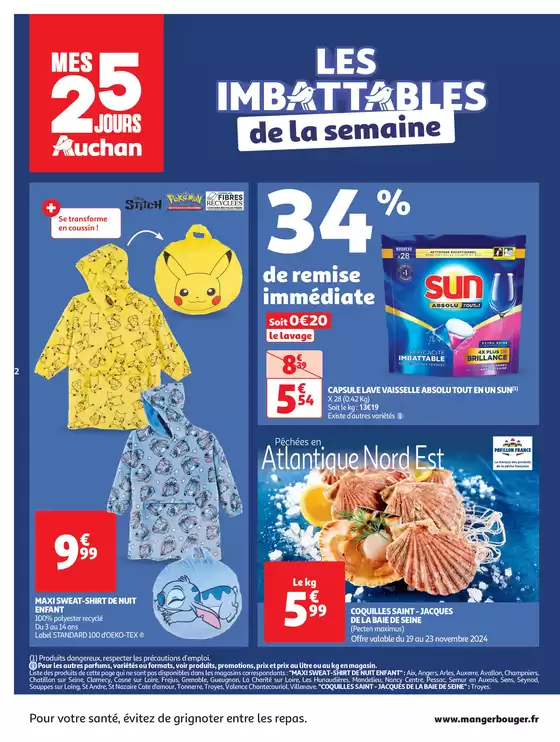 Catalogue Auchan Hypermarché à Pessac | Mes 25 jours Auchan, et encore plus de promos ! | 19/11/2024 - 25/11/2024