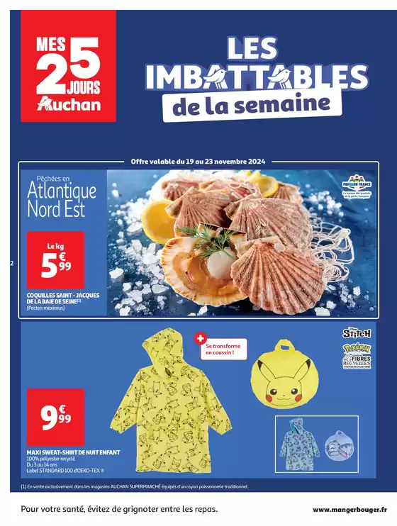 Catalogue Auchan Supermarché à Demi-Quartier | Mes 25 jours Auchan, encore des promos dans mon super ! | 19/11/2024 - 24/11/2024