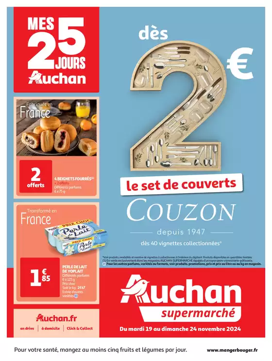 Catalogue Auchan Supermarché à Colmar | Mes 25 jours Auchan, encore des promos dans mon super ! | 19/11/2024 - 24/11/2024