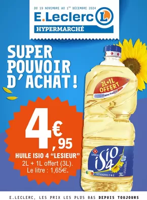 Promos de Supermarchés à Saint-Denis (La Réunion) | 24C024LR sur E.Leclerc | 19/11/2024 - 01/12/2024