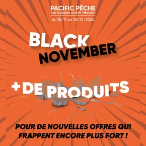 Promos de Sport à Sarreguemines | Le Black November continue chez Pacific Pêche ! sur Pacific Pêche | 15/11/2024 - 02/12/2024