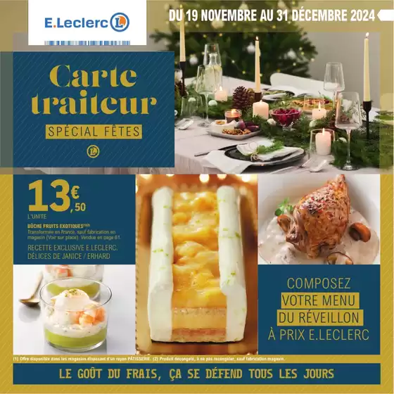 Catalogue E.Leclerc à Levallois-Perret | CARTE TRAITEUR FESTIVE - MIXTE | 19/11/2024 - 31/12/2024