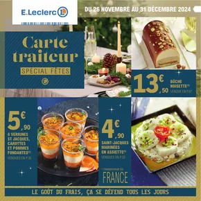 Catalogue E.Leclerc à Saint-Herblain | CARTE TRAITEUR FESTIVE - MIXTE | 26/11/2024 - 31/12/2024