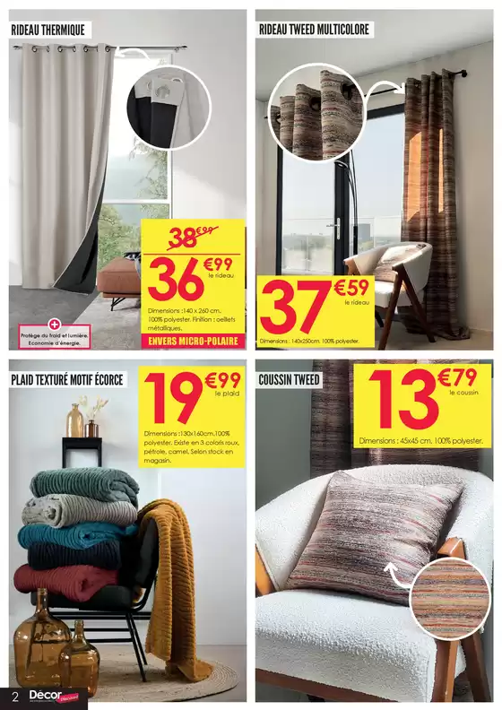 Catalogue Décor Discount à Saint-Bonnet-de-Mure | ARRIVAGE TAPIS | 18/11/2024 - 24/12/2024