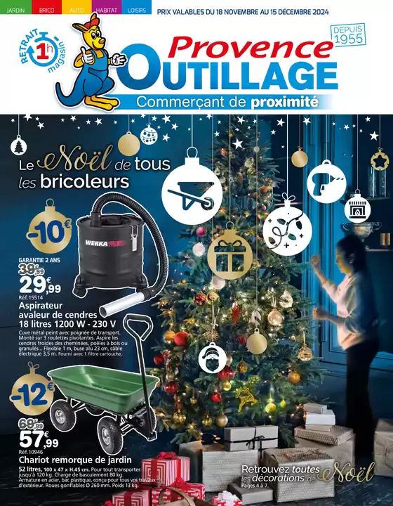 Catalogue Provence Outillage | Le noël de tous les bricoleurs ! | 18/11/2024 - 15/12/2024