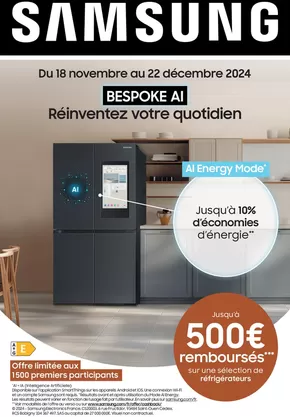 Promos de Multimédia et Electroménager à Forbach | Jusqu'à 500€ remboursés sur MDA | 18/11/2024 - 22/12/2024