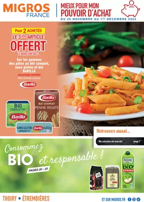 Catalogue Migros France à Vulvoz | Bio | 26/11/2024 - 01/12/2024