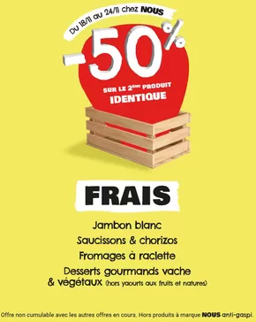 Catalogue Nous anti gaspi à Le Pouliguen | Par ici les bons plans pour la semaine prochaine...-50% | 18/11/2024 - 24/11/2024