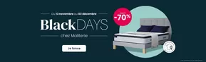 Promos de Meubles et Décoration à Marcq-en-Barœul | Black days -70% sur Ma Literie | 18/11/2024 - 03/12/2024