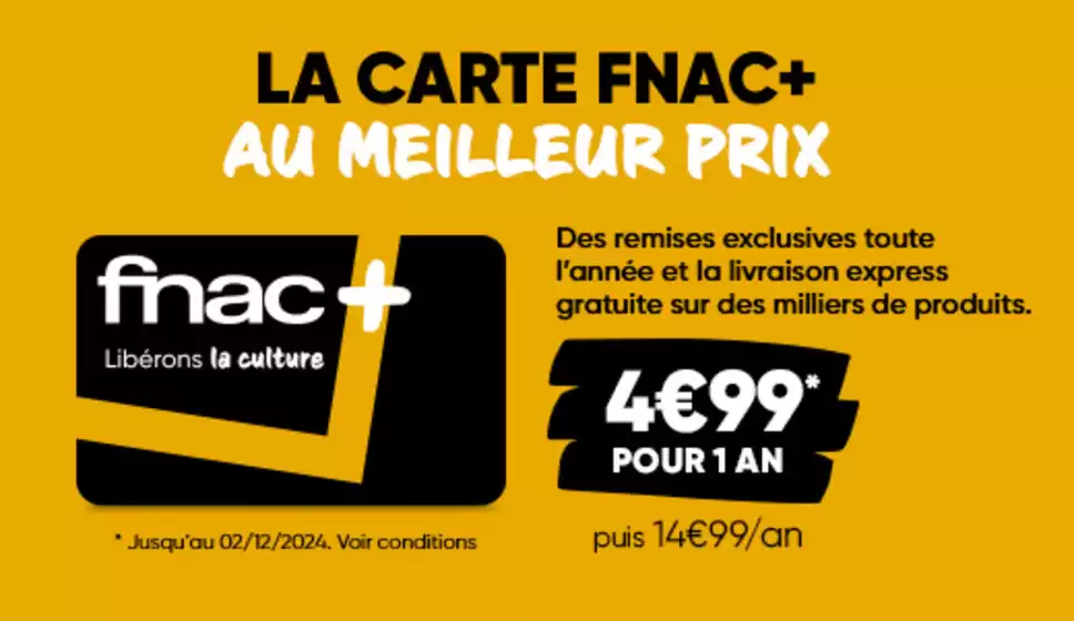 Catalogue Fnac | Black Friday Offre | 18/11/2024 - 02/12/2024