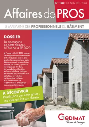 Promos de Bricolage à Portet-sur-Garonne | Affaires de PROS n°108 sur Gedimat | 18/11/2024 - 31/12/2024