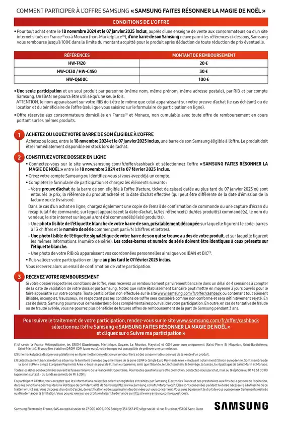 Catalogue Connexion à Nice | Samsung Faites résonner la magie de Noël ! | 18/11/2024 - 07/01/2025