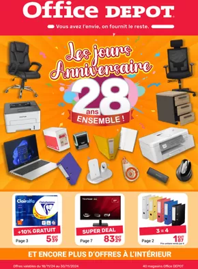 Promos de Multimédia et Electroménager à Marseille | Catalogue Anniversaire 2024 sur Office Depot | 18/11/2024 - 30/11/2024