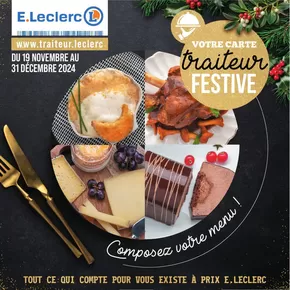 Catalogue E.Leclerc à Moisselles | CARTE TRAITEUR FESTIVE - MIXTE | 19/11/2024 - 31/12/2024