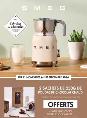 Promos de Multimédia et Electroménager à Limoges | 2 sachets de 250G de poudre de chocolat chaud sur MDA | 19/11/2024 - 31/12/2024