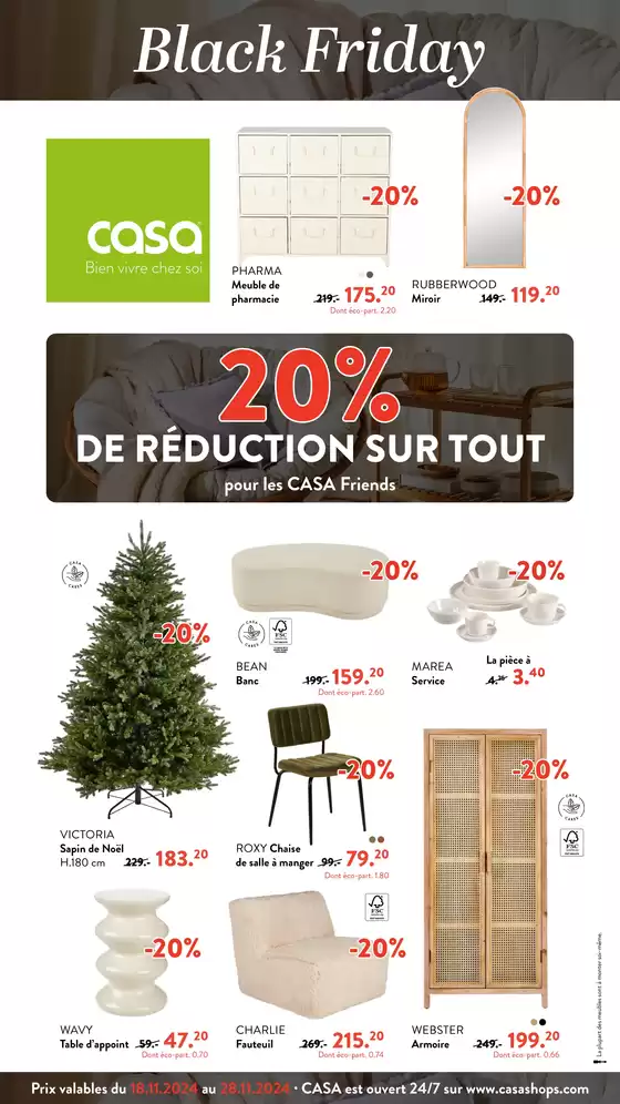 Catalogue Casa à Strasbourg | 20% DE RÉDUCTION SUR TOUT | 18/11/2024 - 28/11/2024