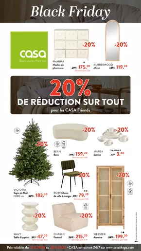 Promos de Meubles et Décoration à Toulouse | 20% DE RÉDUCTION SUR TOUT sur Casa | 18/11/2024 - 28/11/2024