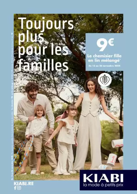 Catalogue Kiabi à Sarrebourg | Toujours plus pour les familles  | 19/11/2024 - 26/11/2024