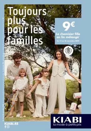 Promos de Mode à Sarreguemines | Toujours plus pour les familles  sur Kiabi | 19/11/2024 - 26/11/2024