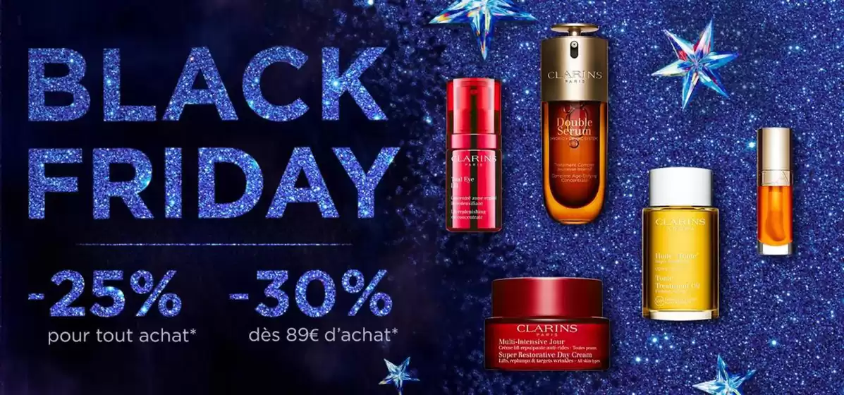 Catalogue Clarins | Black Friday | 19/11/2024 - 05/12/2024