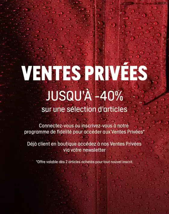 Ventes Privées jusqu'à -40%