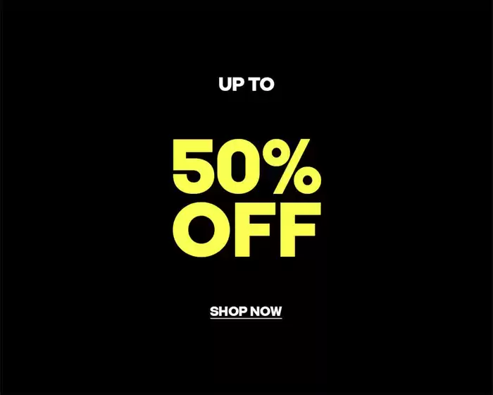 Up to 50% off