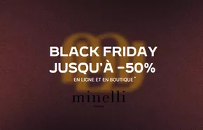 Promos de Mode | Black Friday : jusqu'à -50%  sur Minelli | 19/11/2024 - 29/11/2024