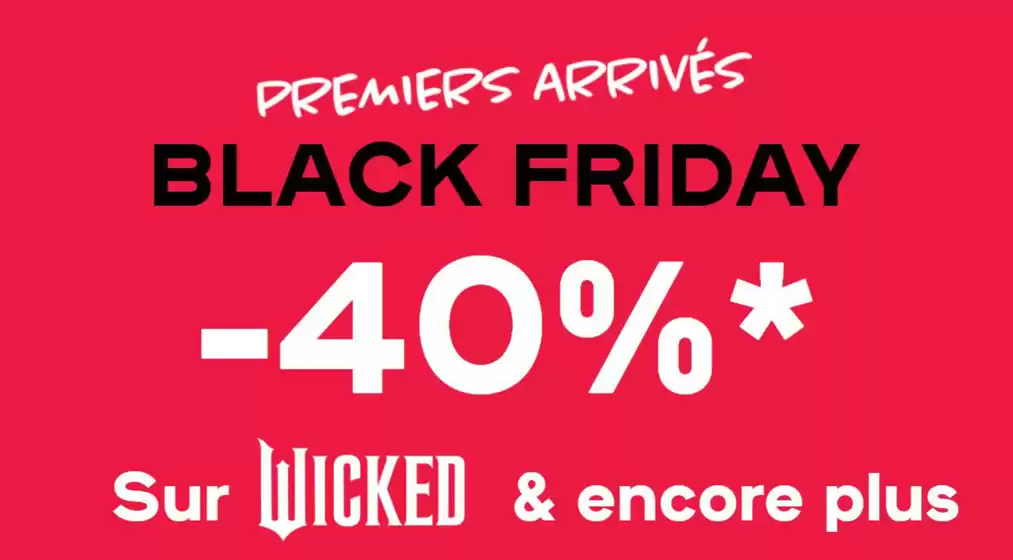 Black Friday : jusqu'à -40% 